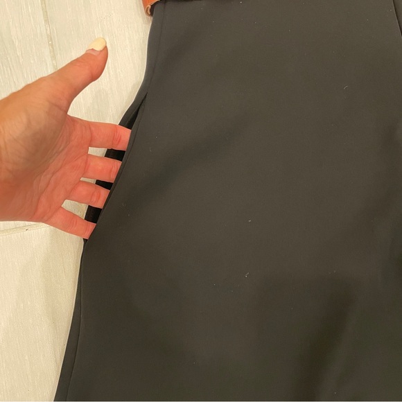 Vegan Leather Vest Dress, Midi Length with Pockets - Picture 8 of 11